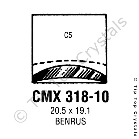 GS CMX318-10 Watch Crystal