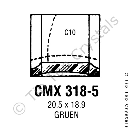 GS CMX318-5 Watch Crystal