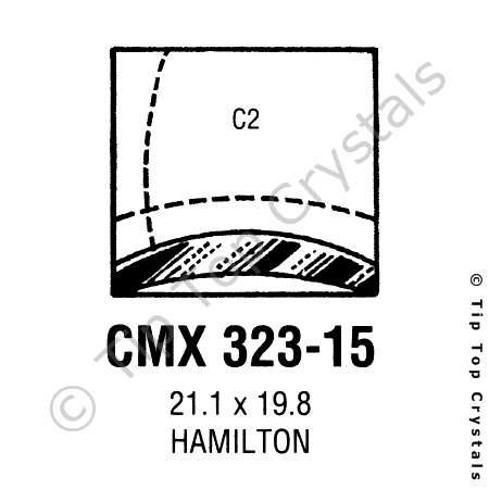 GS CMX323-15 Watch Crystal