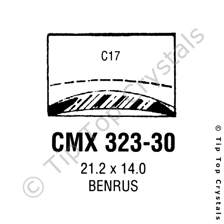 GS CMX323-30 Watch Crystal