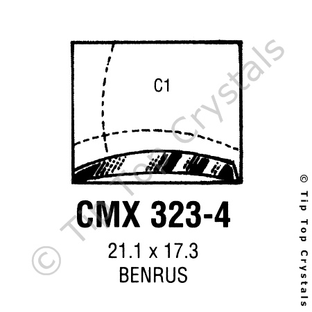 GS CMX323-4 Watch Crystal