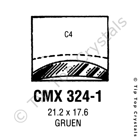 GS CMX324-1 Watch Crystal