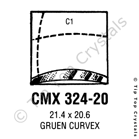 GS CMX324-20 Watch Crystal