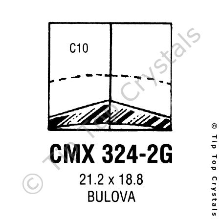 GS CMX324-2G Watch Crystal