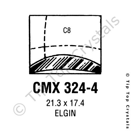 GS CMX324-4 Watch Crystal