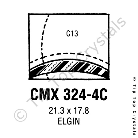 GS CMX324-4C Watch Crystal