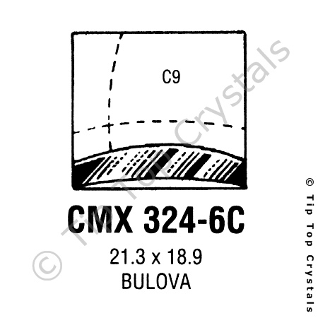 GS CMX324-6C Watch Crystal