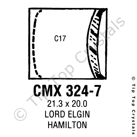 GS CMX324-7 Watch Crystal