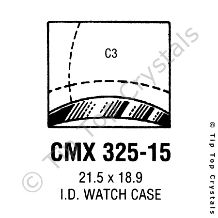 GS CMX325-15 Watch Crystal