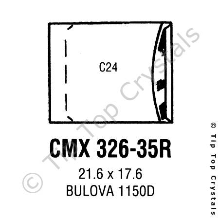 GS CMX326-35R Watch Crystal