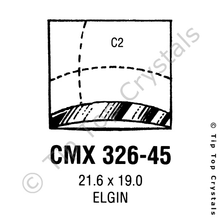 GS CMX326-45 Watch Crystal