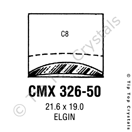 GS CMX326-50 Watch Crystal
