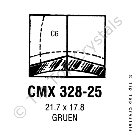 GS CMX328-25 Watch Crystal