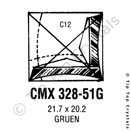 GS CMX328-51G Watch Crystal