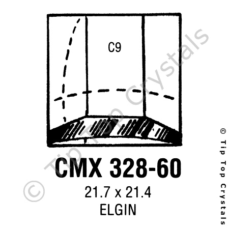 GS CMX328-60 Watch Crystal