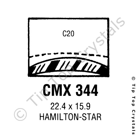 GS CMX344 Watch Crystal