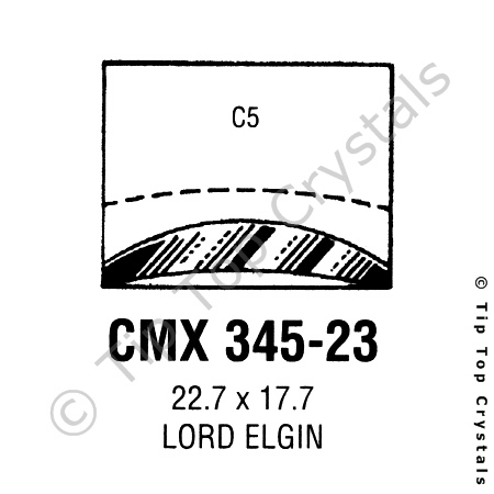 GS CMX345-23 Watch Crystal