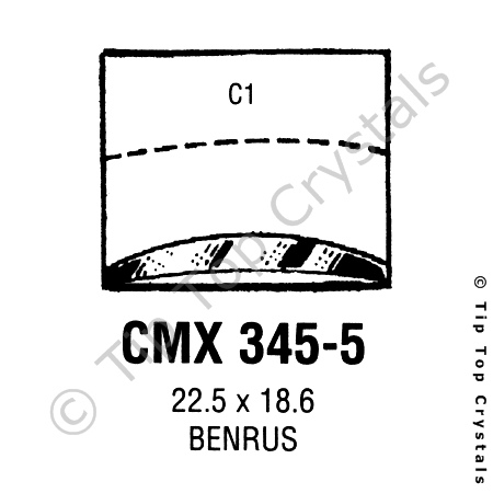 GS CMX345-5 Watch Crystal