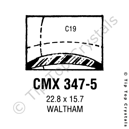 GS CMX347-5 Watch Crystal