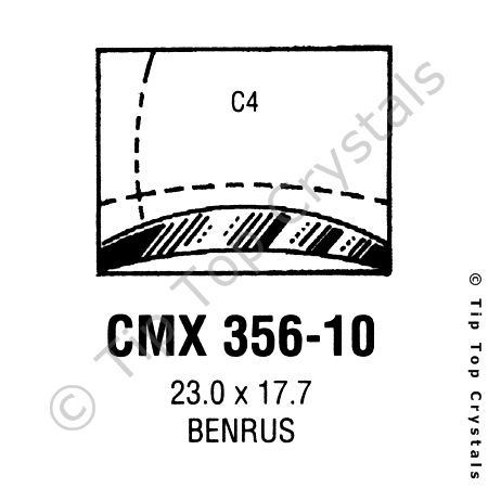 GS CMX356-10 Watch Crystal