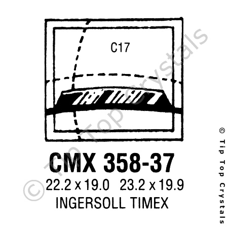 GS CMX358-37 Watch Crystal