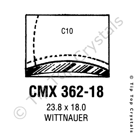 GS CMX362-18 Watch Crystal