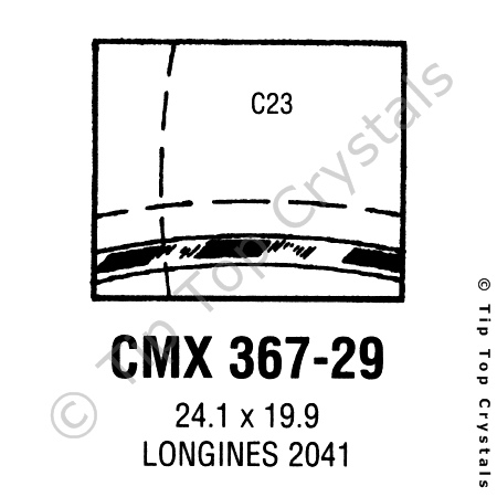 GS CMX367-29 Watch Crystal