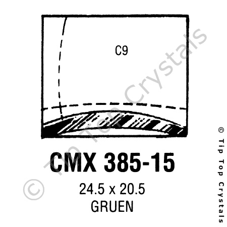 GS CMX385-15 Watch Crystal