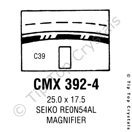 GS CMX392-4 Watch Crystal