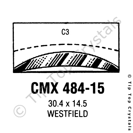 GS CMX484-15 Watch Crystal