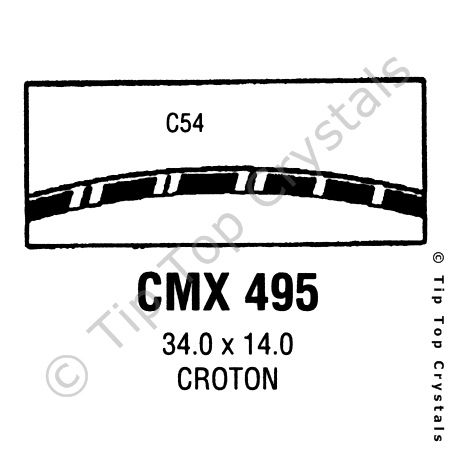 GS CMX495 Watch Crystal