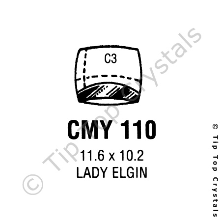 GS CMY110 Watch Crystal
