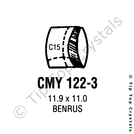 GS CMY122-3 Watch Crystal