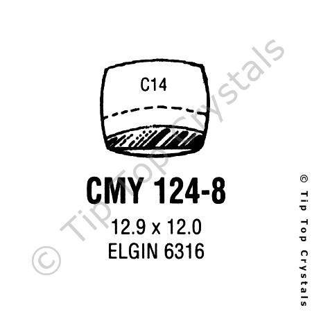 GS CMY124-8 Watch Crystal
