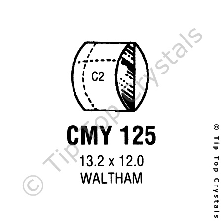 GS CMY125 Watch Crystal
