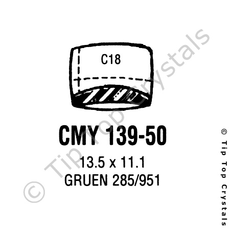GS CMY139-50 Watch Crystal