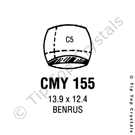 GS CMY155 Watch Crystal