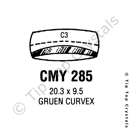 GS CMY285 Watch Crystal