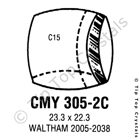 GS CMY305-2C Watch Crystal