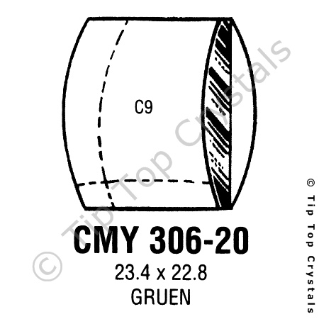 GS CMY306-20 Watch Crystal
