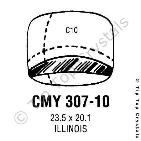 GS CMY307-10 Watch Crystal