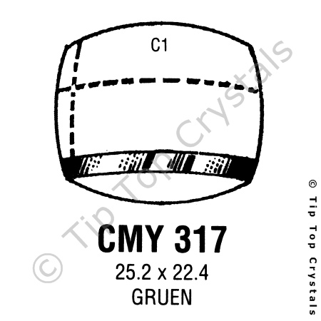 GS CMY317 Watch Crystal