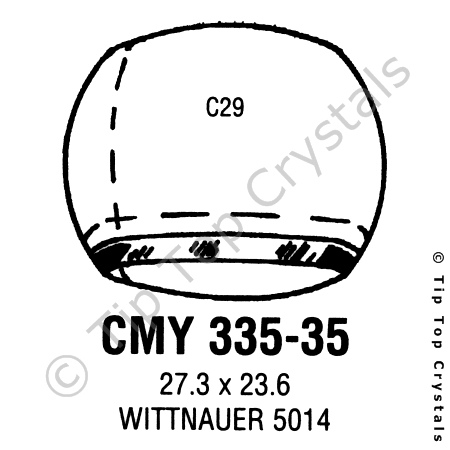 GS CMY335-35 Watch Crystal