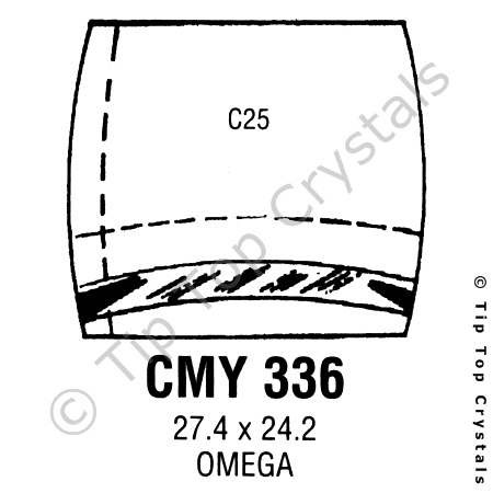GS CMY336 Watch Crystal