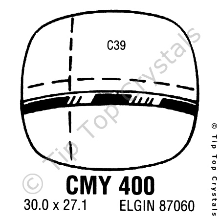 GS CMY400 Watch Crystal
