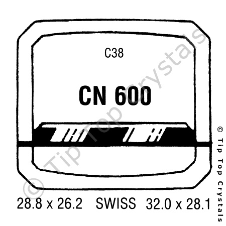 GS CN600 Watch Crystal