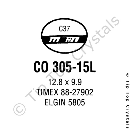 GS CO305-15L Watch Crystal