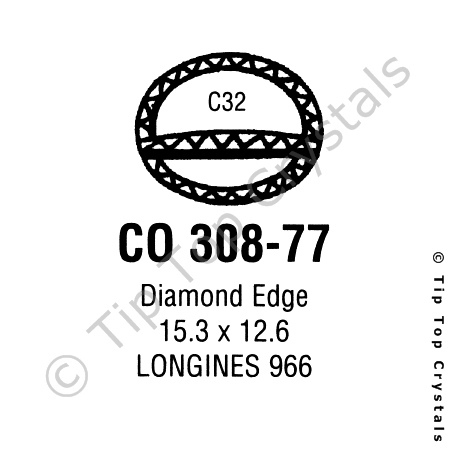 GS CO308-77 Watch Crystal