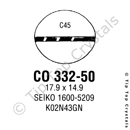 GS CO332-50 Watch Crystal