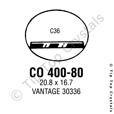 GS CO400-80 Watch Crystal